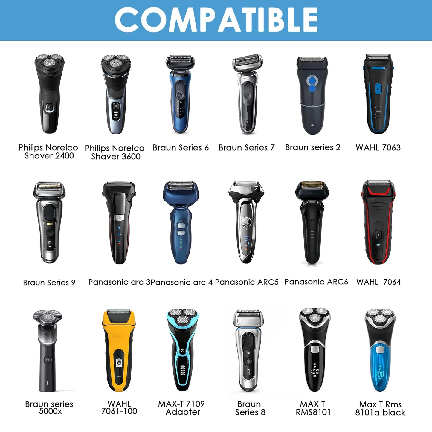 Linkidea Aluminum Electric Shaver Holder, Wall Mount Razor Stand, Compatible with Philips Norelco Shaver 2400 & 3600, Bathroom Organizer Beauty and Personal Care Linkidea