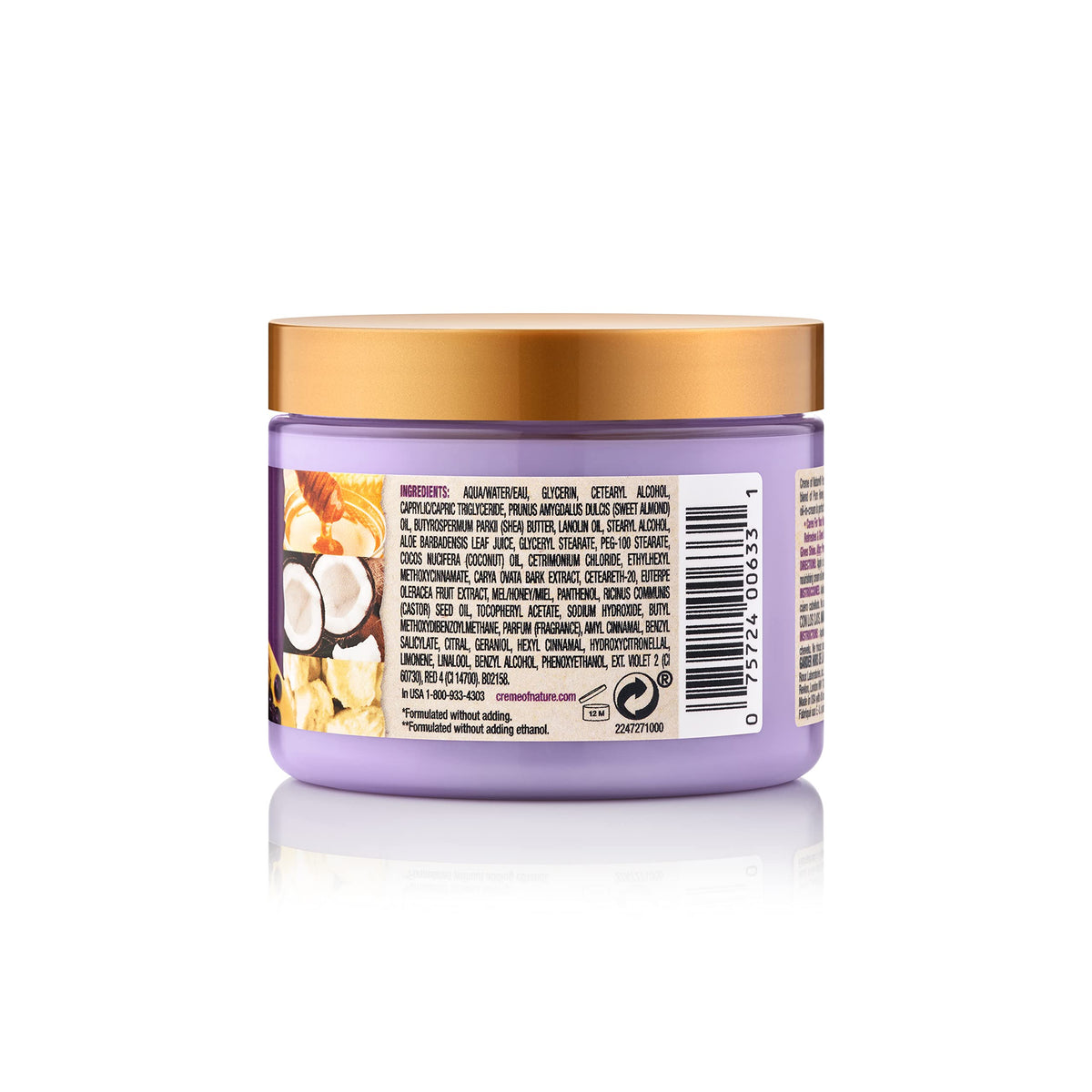 Creme of Nature, Acai Hair Cream, Honey and Acai Collection, 4.7 Oz