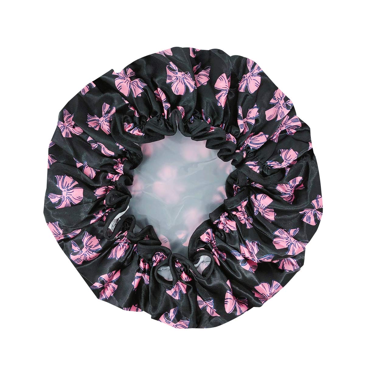 allydrew Reusable Women's Waterproof Shower Caps for Long Hair, Pink Bows Beauty & Personal Care allydrew