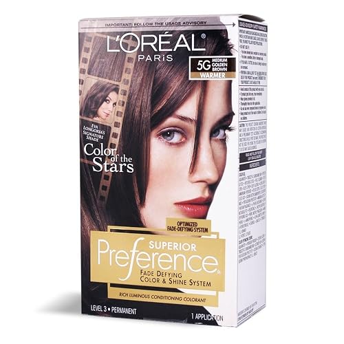 L’Oreal ParisSuperior Preference - 5G Medium Golden Brown (Warmer) 1 Each (Pack of 3) Beauty & Personal Care L'Oreal Paris