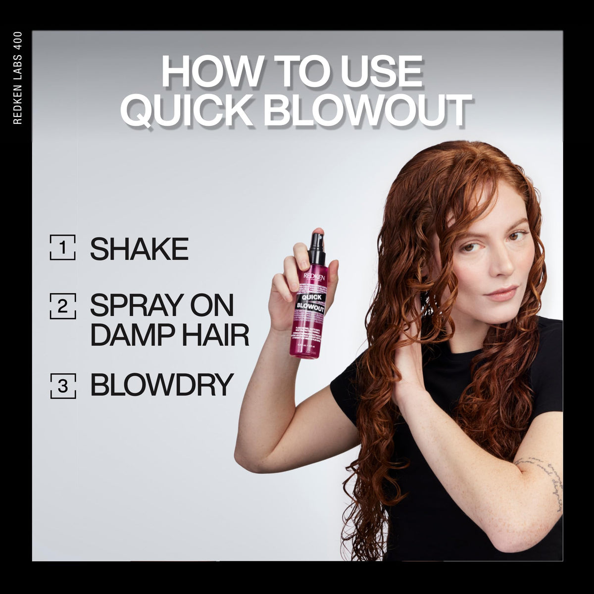 Redken Quick Blowout Heat Protectant Spray - For All Hair Types, 1 Fl Oz