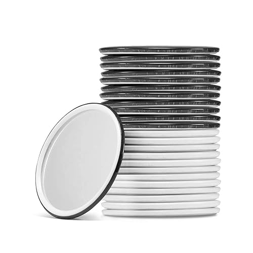 Getinbulk Compact Mirror Bulk Round Makeup Glass Mirror for Purse Great Gift 2.5 Inch 2 Colors Pack of 24 Beauty & Personal Care Getinbulk