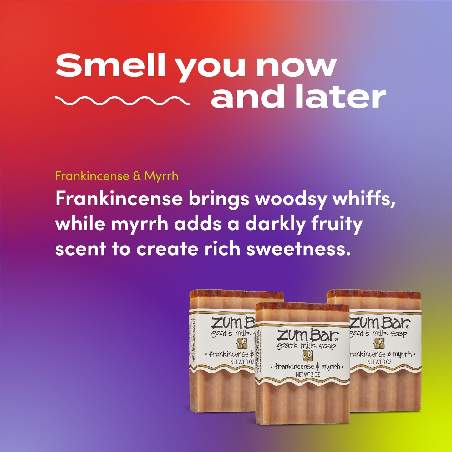 Indigo Wild Zum Goat's Milk Soap Bar - Bar Soap for Hands & Body Made with Essential Oils - 3 oz - Frankincense & Myrrh (3 Pack) Beauty & Personal Care Indigo Wild