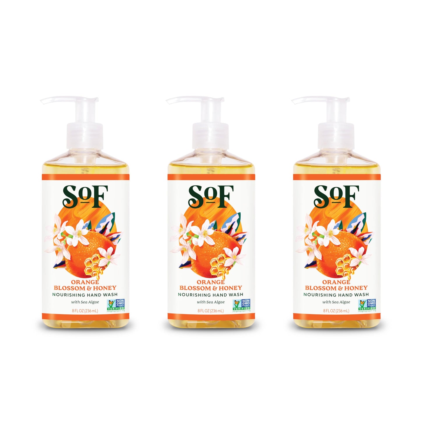 South Of France SoF Nourishing Hand Wash - With Moisturizing Sea Algae, Coconut & Olive Oil- Vegan & Non GMO- Free From Phthalates, Sulfates Beauty & Personal Care South Of France