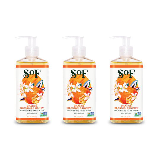 South Of France SoF Nourishing Hand Wash - With Moisturizing Sea Algae, Coconut & Olive Oil- Vegan & Non GMO- Free From Phthalates, Sulfates Beauty & Personal Care South Of France