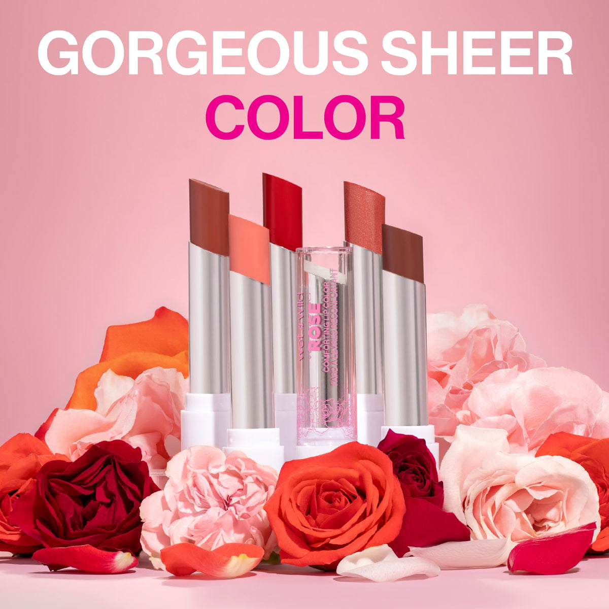 wet n wild Rose Comforting Glossy Natural Lipstick So Much Shine Beauty & Personal Care wet n wild