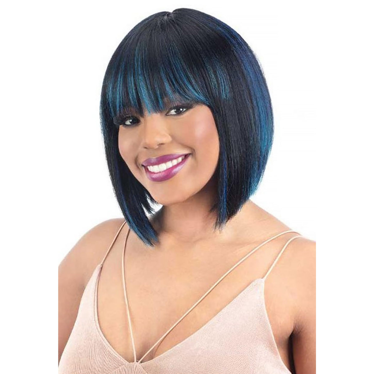 Free Tress Shake N Go Legacy Human Hair Blend Wig Victoria (HI-BLONDE)