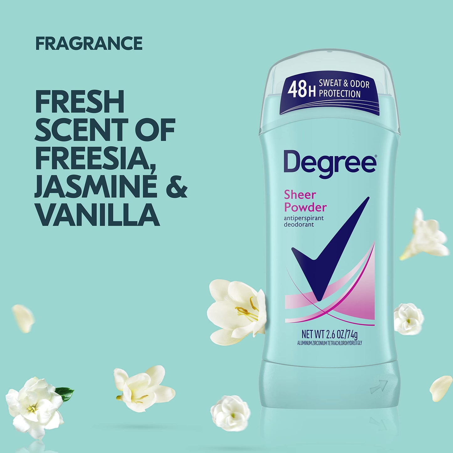 Degree Sheer Powder Antiperspirant Deodorant Stick, 2.6 oz (Pack of 5) Beauty and Personal Care Degree