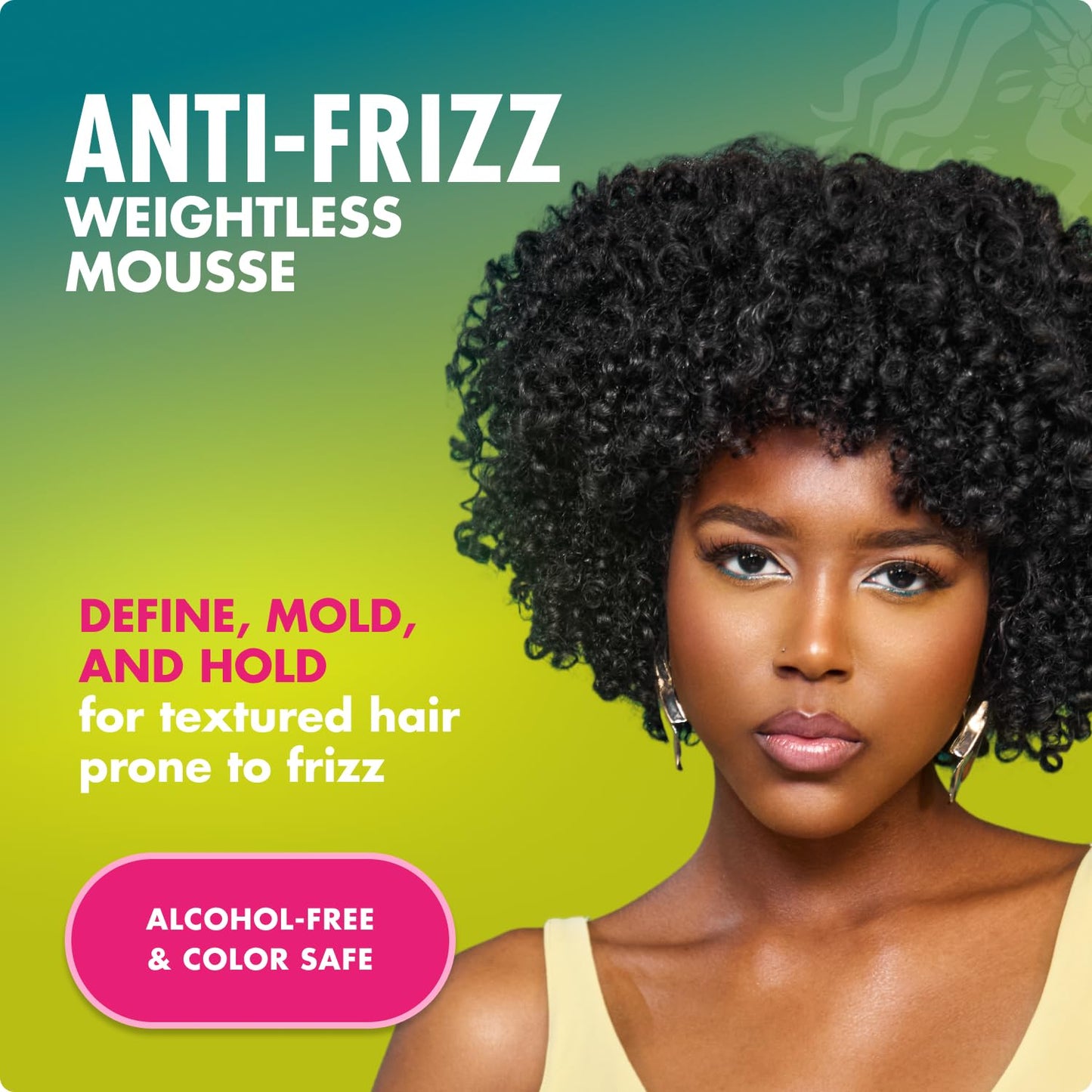 Mielle Organics Avocado & Tamanu Curly Hair Mousse - Anti Frizz Hair Foam for Curly, Wavy, Coily Styles - Medium Hold Styling to Define & Control Beauty & Personal Care Mielle Organics