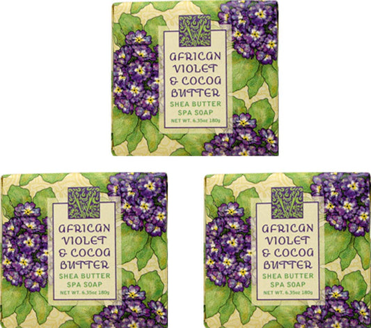 Greenwich Bay Cleansing Spa Soap, Shea Butter, and Cocoa Butter. Blended with Loofah and Apricot Seed, No Parabens, No Sulfates 6.35 Ounce (3 Pack) Beauty & Personal Care Greenwich Bay