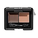 e.l.f. Eyebrow Kit, Brow Powder and Wax Duo, Long Lasting, Fuller, Thicker, Brush Included, 0.3 Oz, Dark, 1 Count Beauty & Personal Care e.l.f.