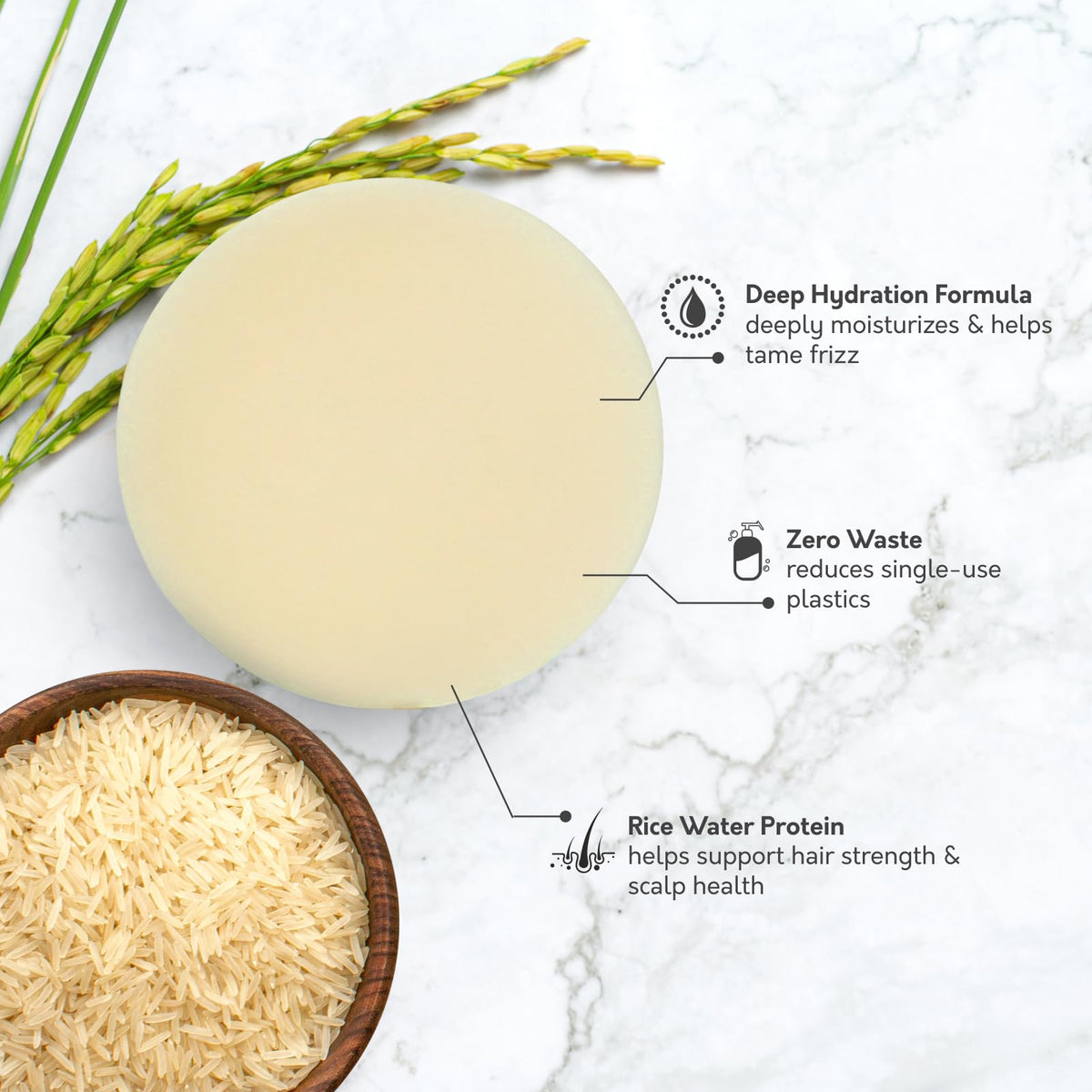 Rice Water Shampoo Bar for Hair Strengthening and Repair - Sulfate-Free, Vegan Formula with Nourishing Oils - Solid Shampoo for Healthy Locks Beauty & Personal Care modayeri al??veri?te yeni moda