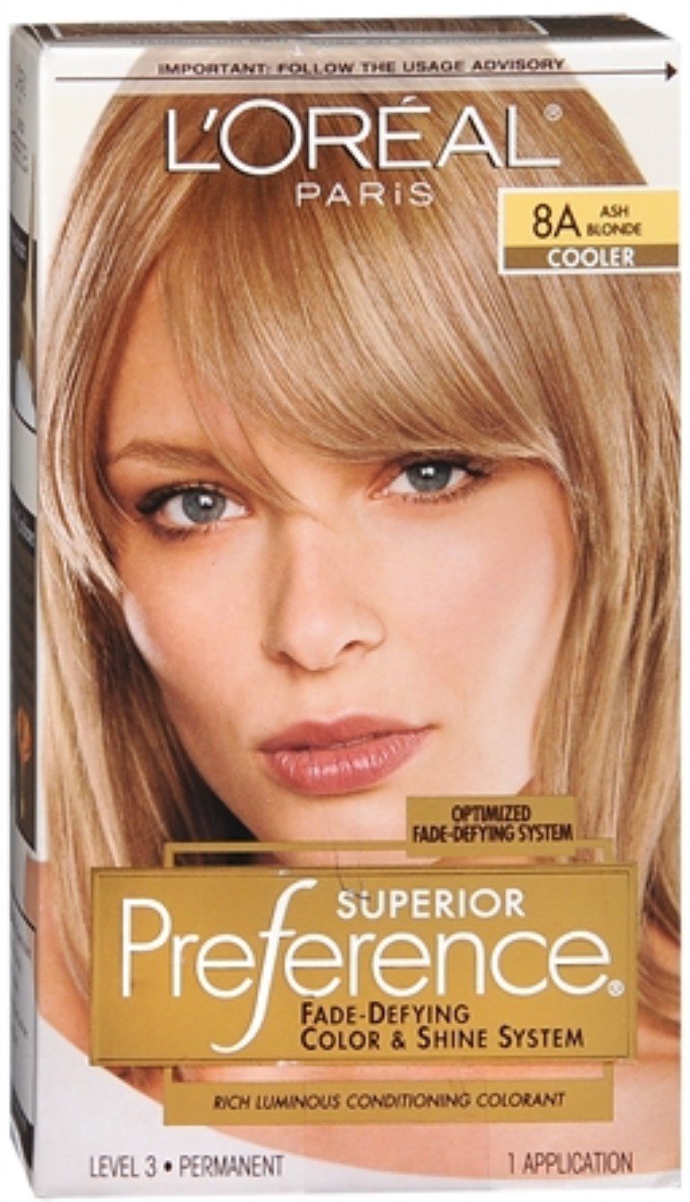 L’Oreal ParisSuperior Preference - 8A Ash Blonde (Cooler) 1 Each (Pack of 10)
