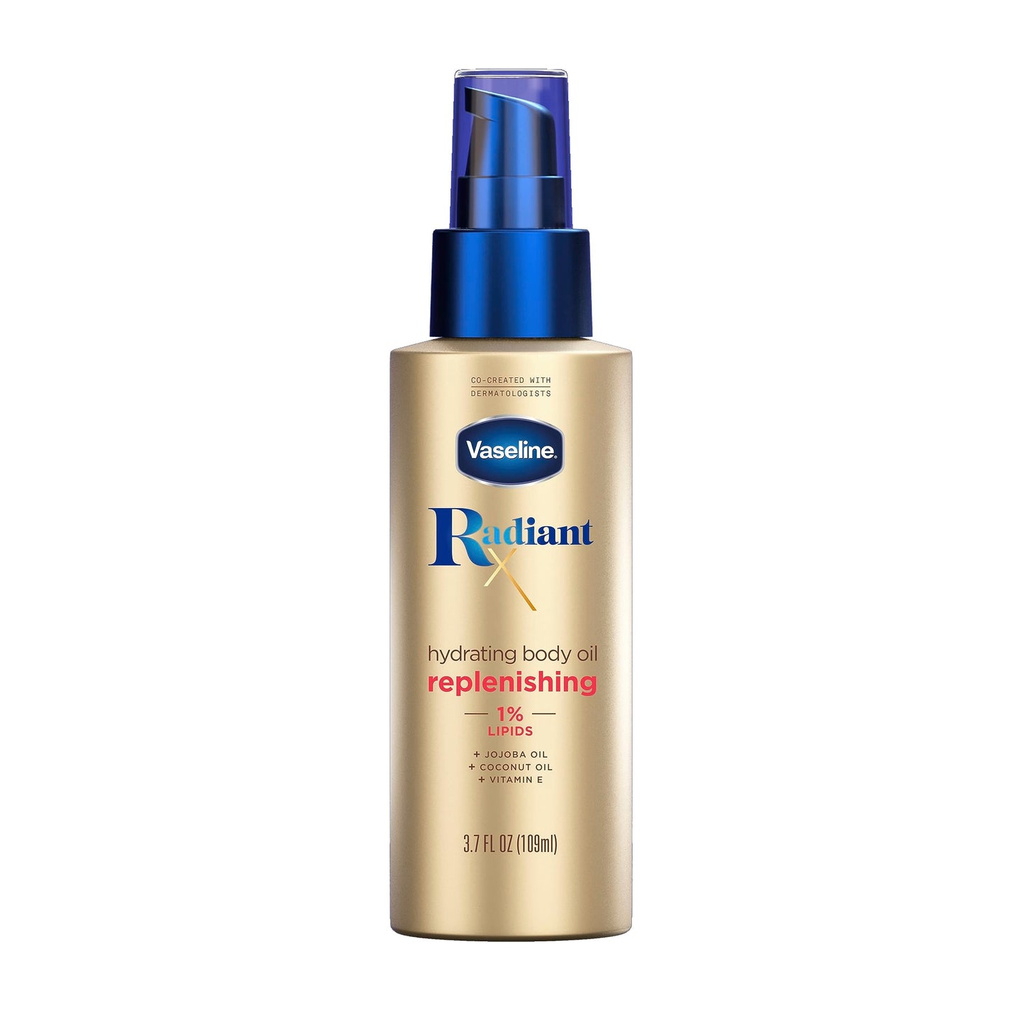 Vaseline Radiant X Replenishing and Hydrating Body Oil with 1% Lipids, Jojoba Oil, Coconut Oil, & Vitamin E 3.7 oz Beauty & Personal Care Vaseline