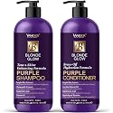 VANIDOX Sulfate Free Brass Toning Purple Shampoo and Conditioner Set for Blondes, Brown Highlighted, or Bleached Hair, Shampoo for Blondes Infused Beauty & Personal Care VANIDOX