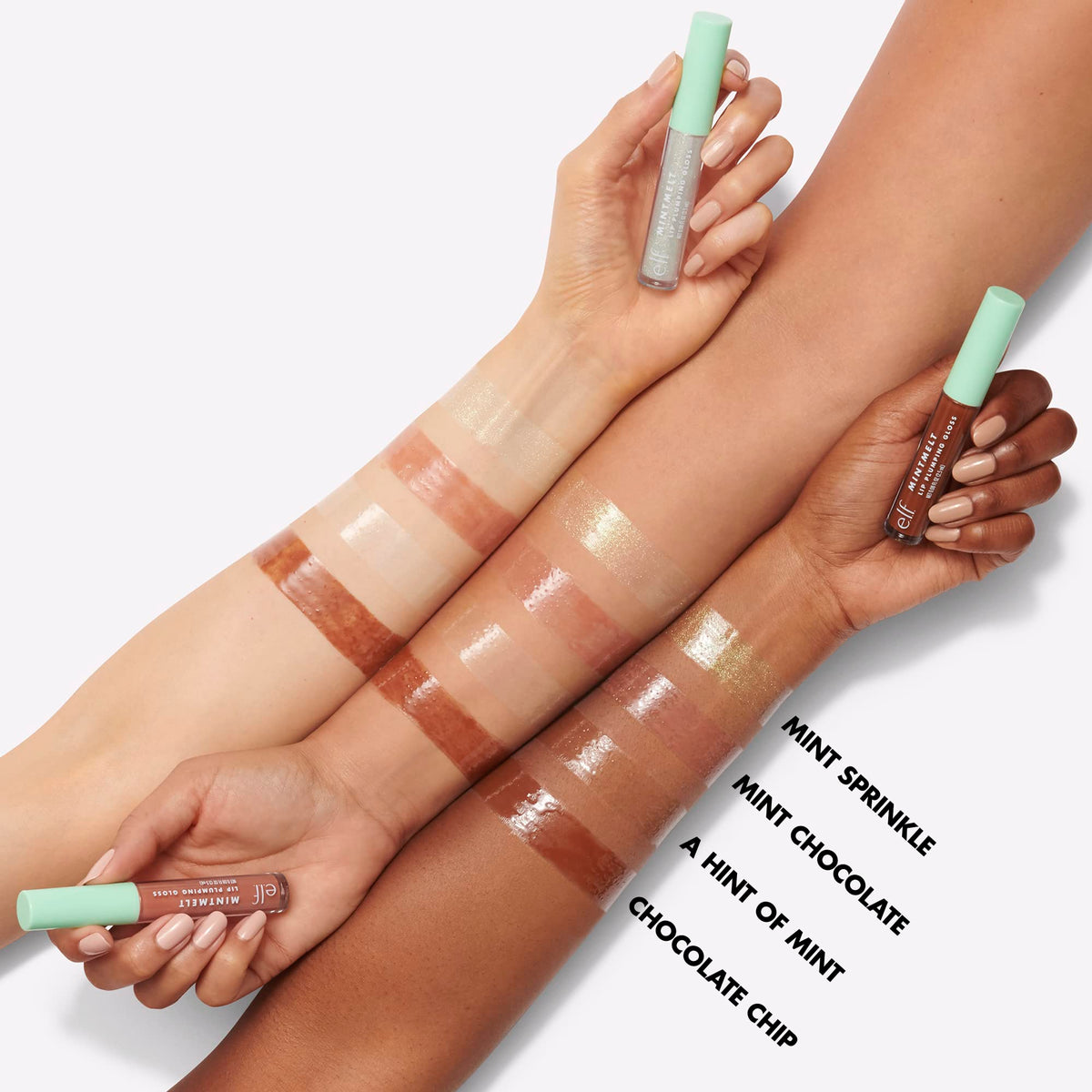 e.l.f. Mint Melt Lip Gloss, High-shine, Hydrating Lip Gloss, Plumps Lips & Creates Subtle, Buildable Color, Vegan , Mint Sprinkle Beauty & Personal Care e.l.f.