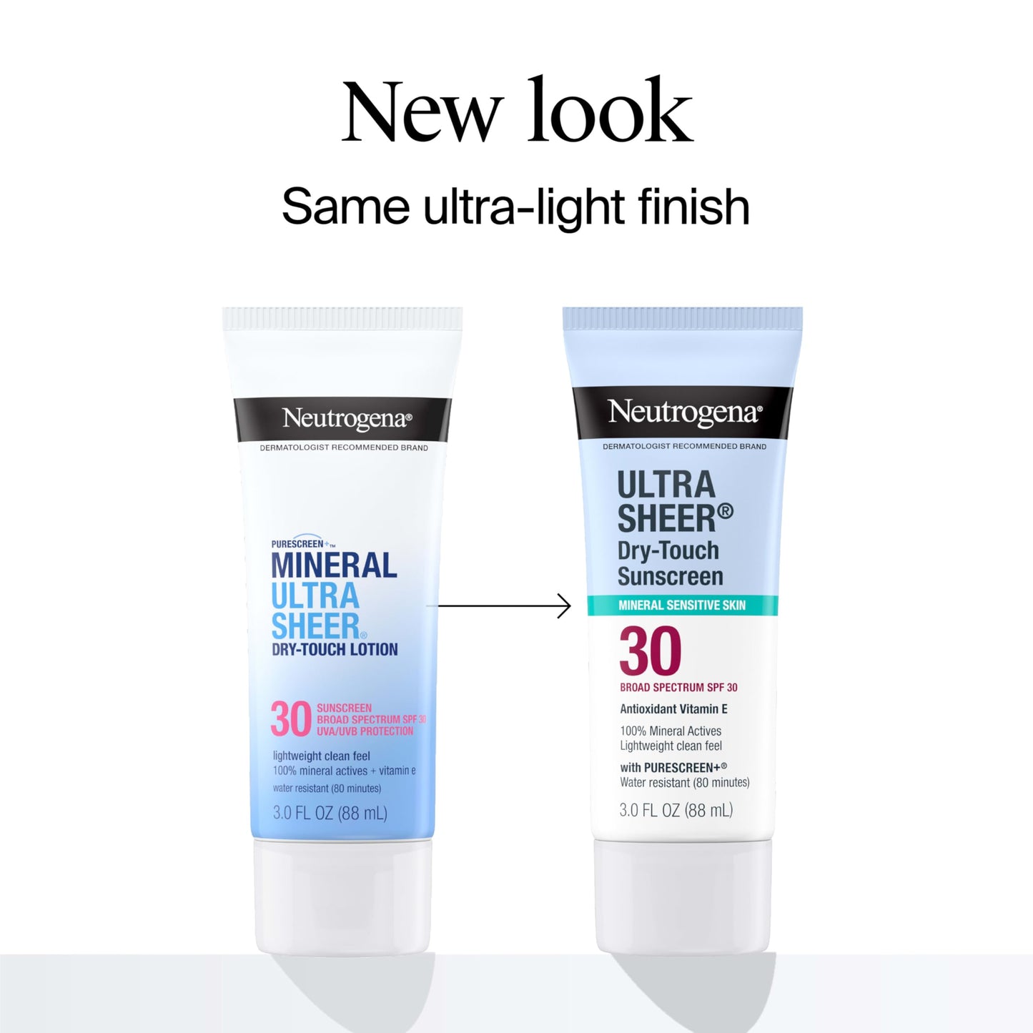 Neutrogena Ultra Sheer Dry-Touch Mineral Sunscreen For Face & Body, SPF 30 Broad-Spectrum UVA/UVB Protection, Titanium Dioxide & Zinc Oxide Sunscreen Beauty & Personal Care Neutrogena