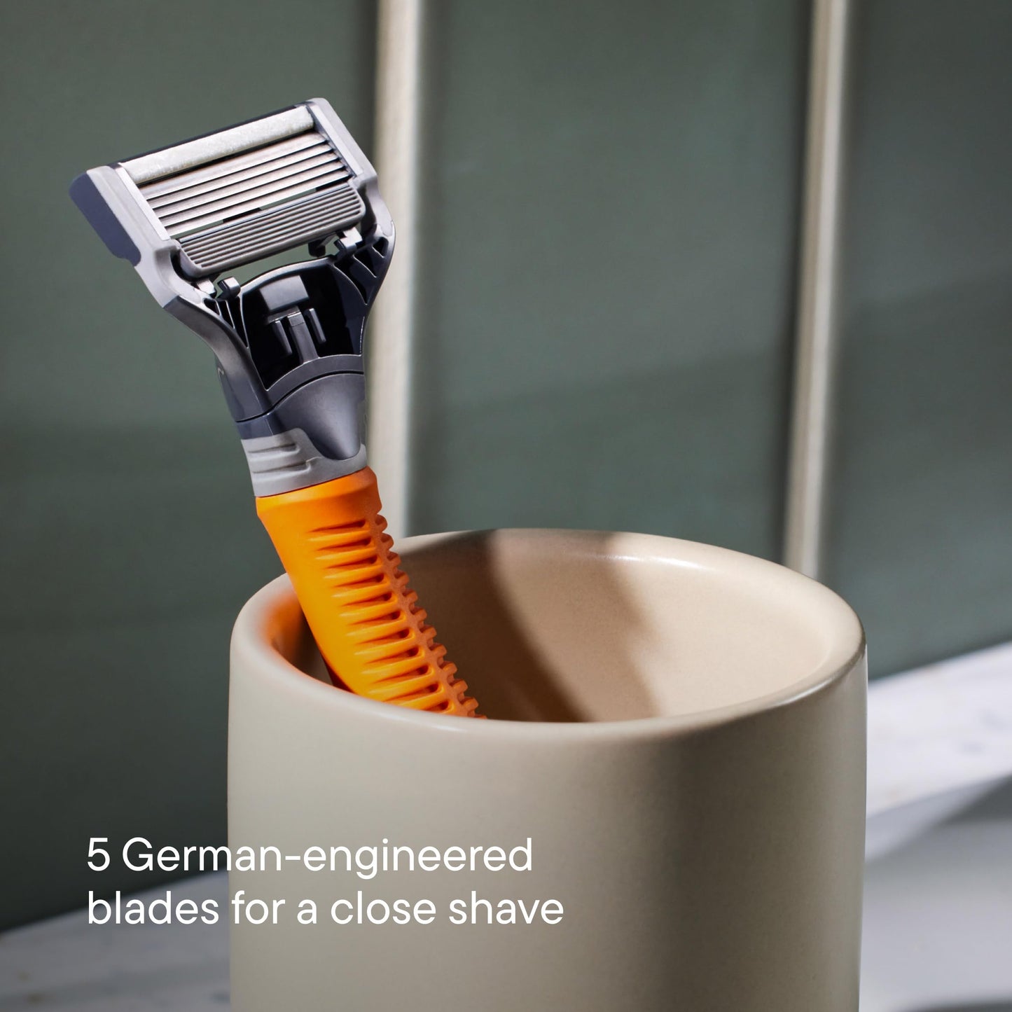 Harry's Original Shaving Kit for Men - Razor Handle and 3 Razor Blade Refill Cartridges - German Engineered - Ember Beauty and Personal Care Harry's