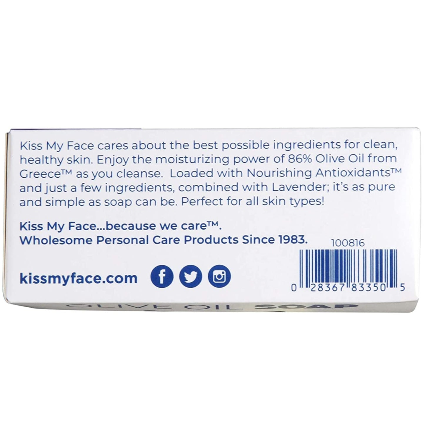 Kiss My Face Olive Oil & Lavender Bar Soap 8 oz (Pack of 2) Beauty & Personal Care Kiss My Face