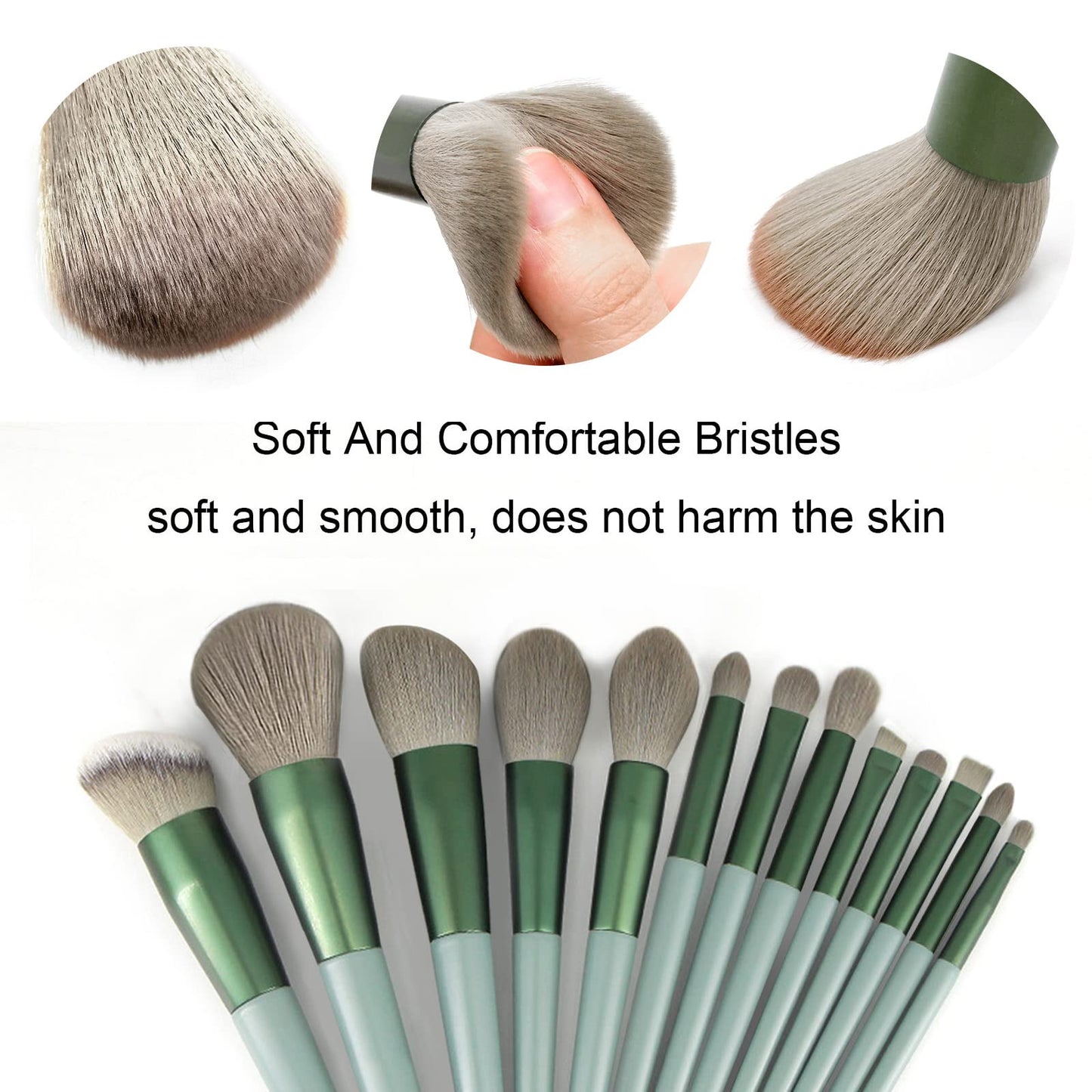 Koccido Makeup Brushes 22 Pcs Makeup Kit,Foundation Brush Eyeshadow Brush Make up Brushes Set (Green, 22 Piece Set Large) Beauty & Personal Care Koccido