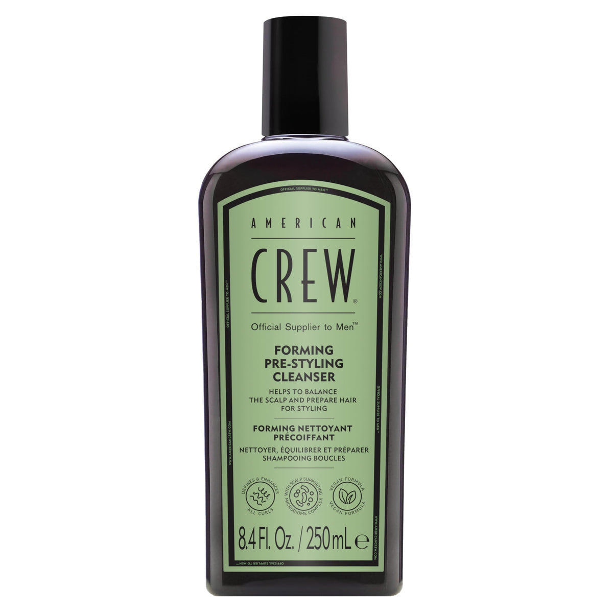American Crew Men's Forming Pre-Styling Shampoo for Curly Hair, 8.4 fl oz