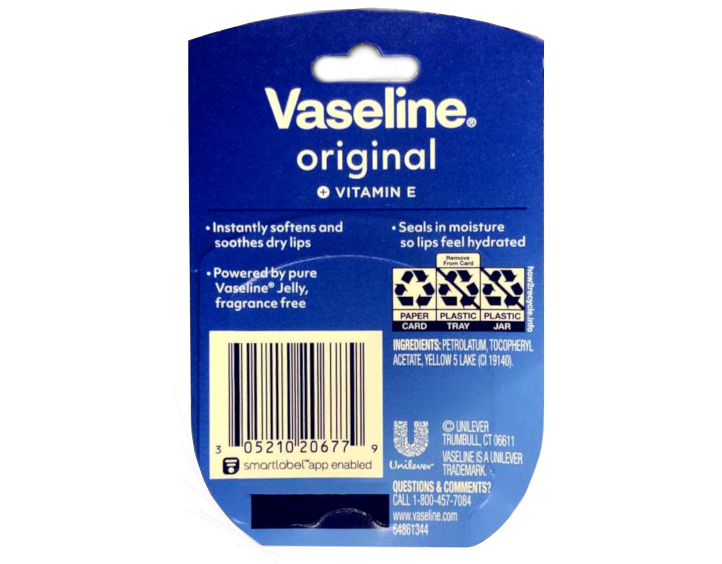 Vaseline Lip Therapy Jelly Original + Vitamin E 0.25 Ounce (Pack of 7) Beauty & Personal Care Vaseline