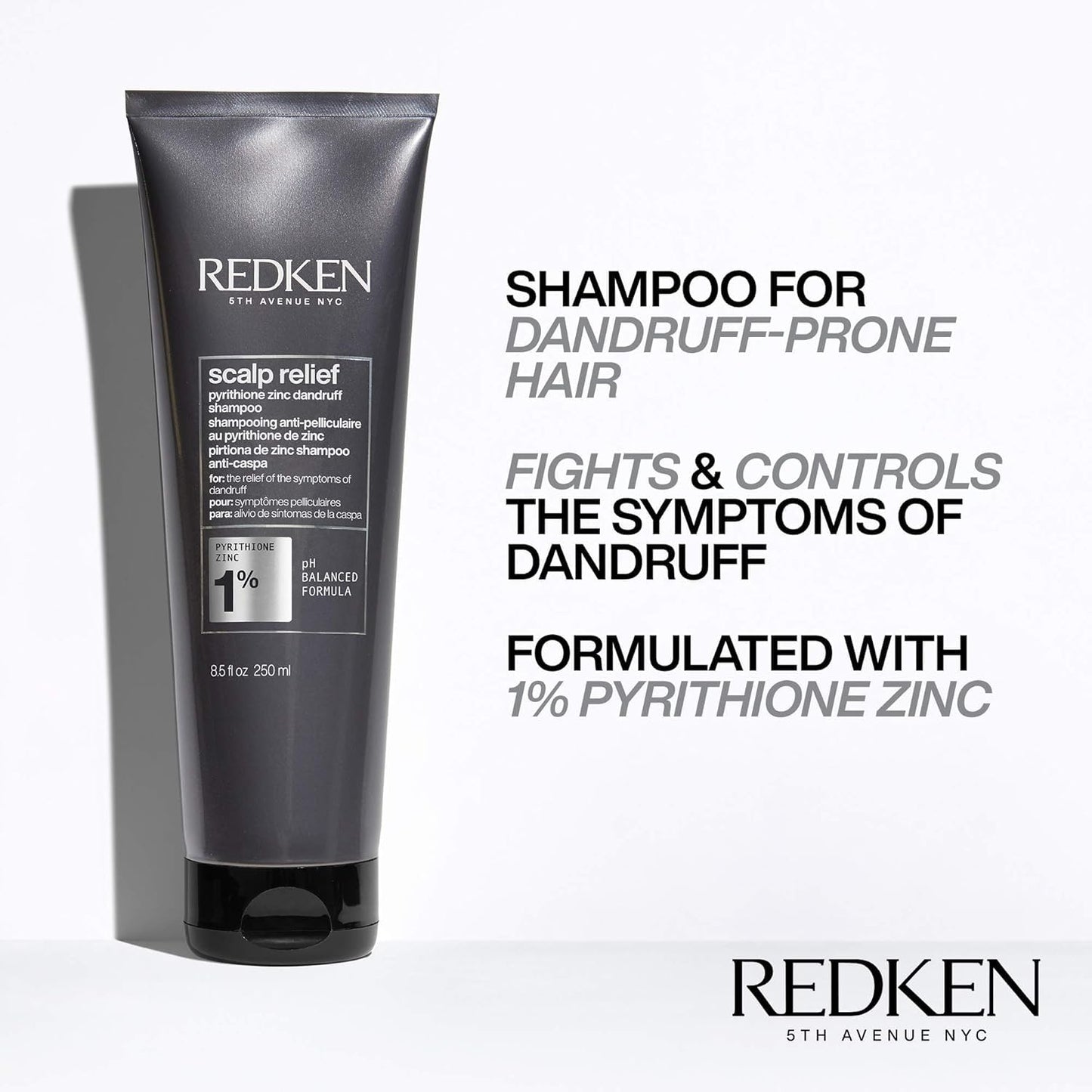 Redken Anti-Dandruff Shampoo, For Dandruff Control, Soothes Scalp, For Dry & Flaking Scalp, Dermatologist Tested, Scalp Relief, 8.5 fl.oz./250ml Beauty & Personal Care Redken