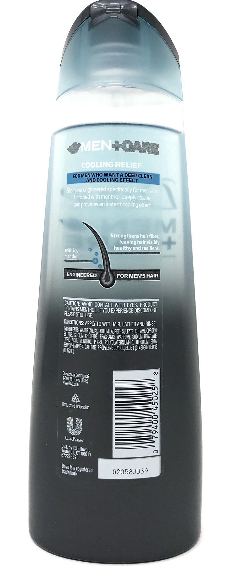 Dove Men + Care Fortifying Shampoo, Cooling Relief Icy Menthol, 12 Ounces (Pack of 2) Beauty & Personal Care Dove