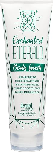 Devoted Creations Enchanted Emerald Body Wash - Brilliance Boosting Nutrient Infused Body Wash with Captivating Collagen, Exuberant Electrolytes Beauty & Personal Care Devoted Creations