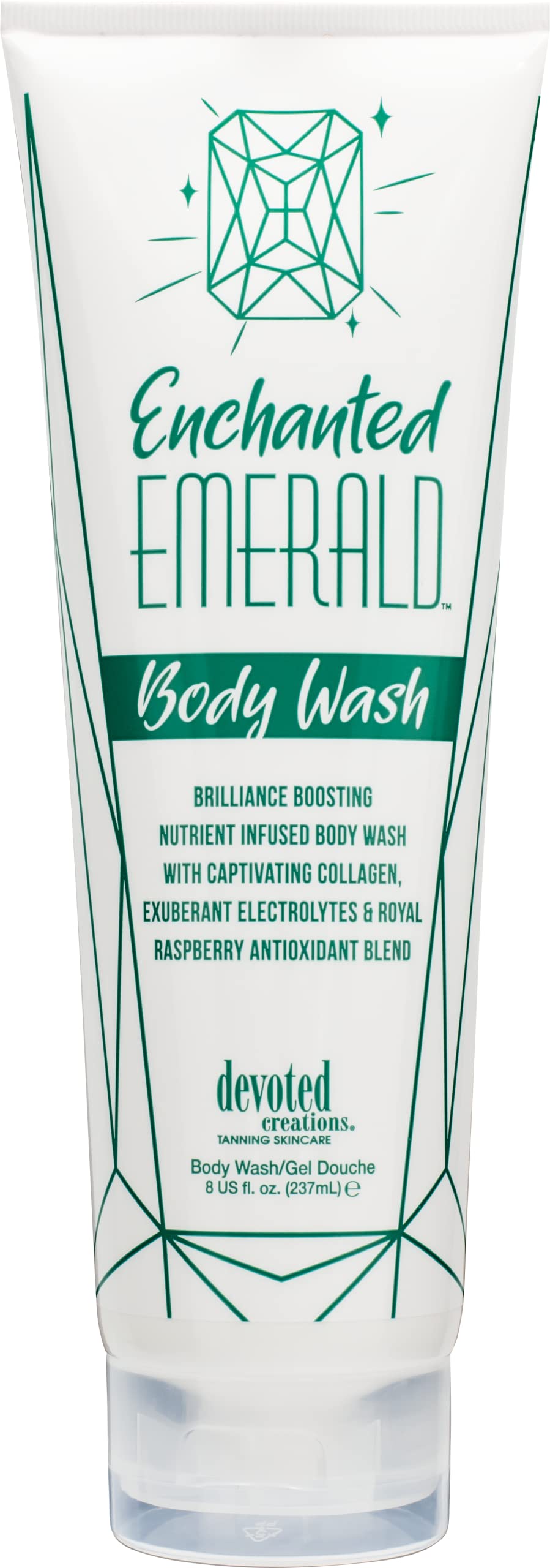 Devoted Creations Enchanted Emerald Body Wash - Brilliance Boosting Nutrient Infused Body Wash with Captivating Collagen, Exuberant Electrolytes Beauty & Personal Care Devoted Creations