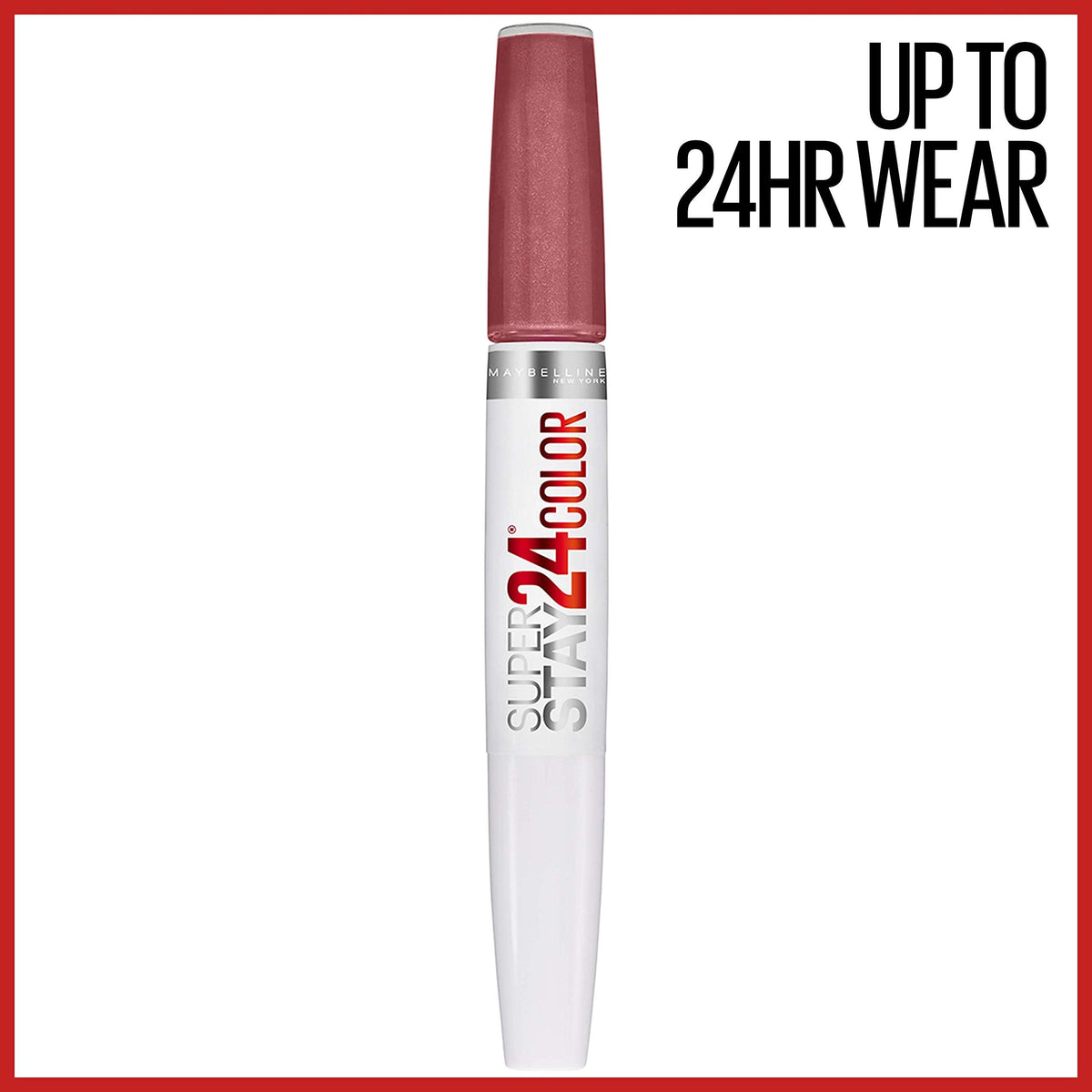 Maybelline Super Stay 24, 2-Step Liquid Lipstick Makeup, Long Lasting Highly Pigmented Color with Moisturizing Balm, Forever Chestnut, Brown, 1 Count Beauty & Personal Care MAYBELLINE