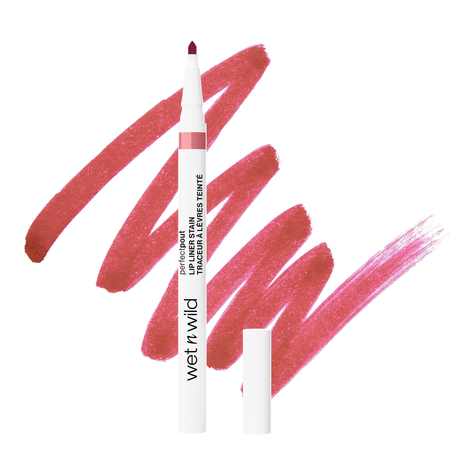 wet n wild Perfect Pout Lip Liner Stain, Long-Lasting Transfer-Proof Formula with Blade-Like Applicator for Precision & Full Lip Coverage, Vegan Beauty & Personal Care wet n wild
