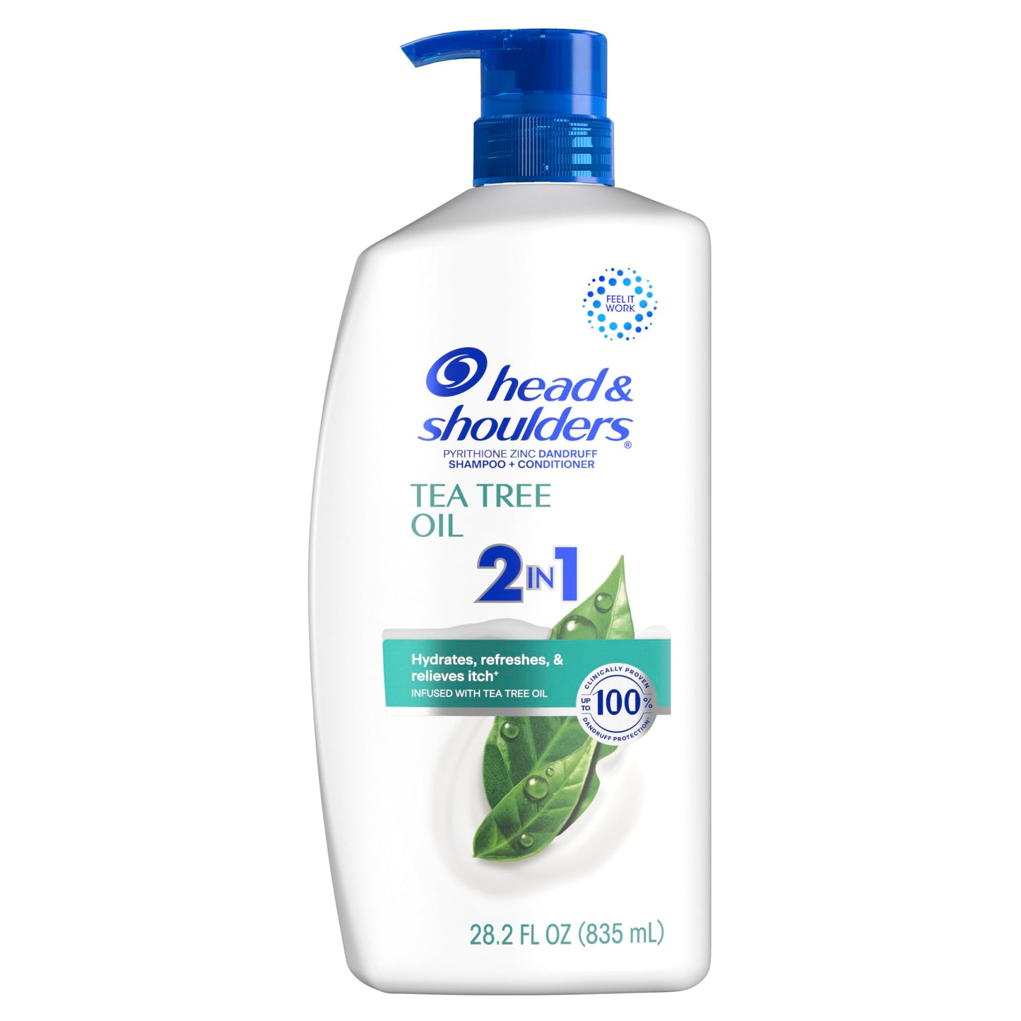 Head & Shoulders Anti-Dandruff Tea Tree Oil Shampoo and Conditioner with 1% Pyrithione Zinc, Tea Tree Oil 2 in 1 with Cooling, Relieves Itch Beauty and Personal Care Head & Shoulders