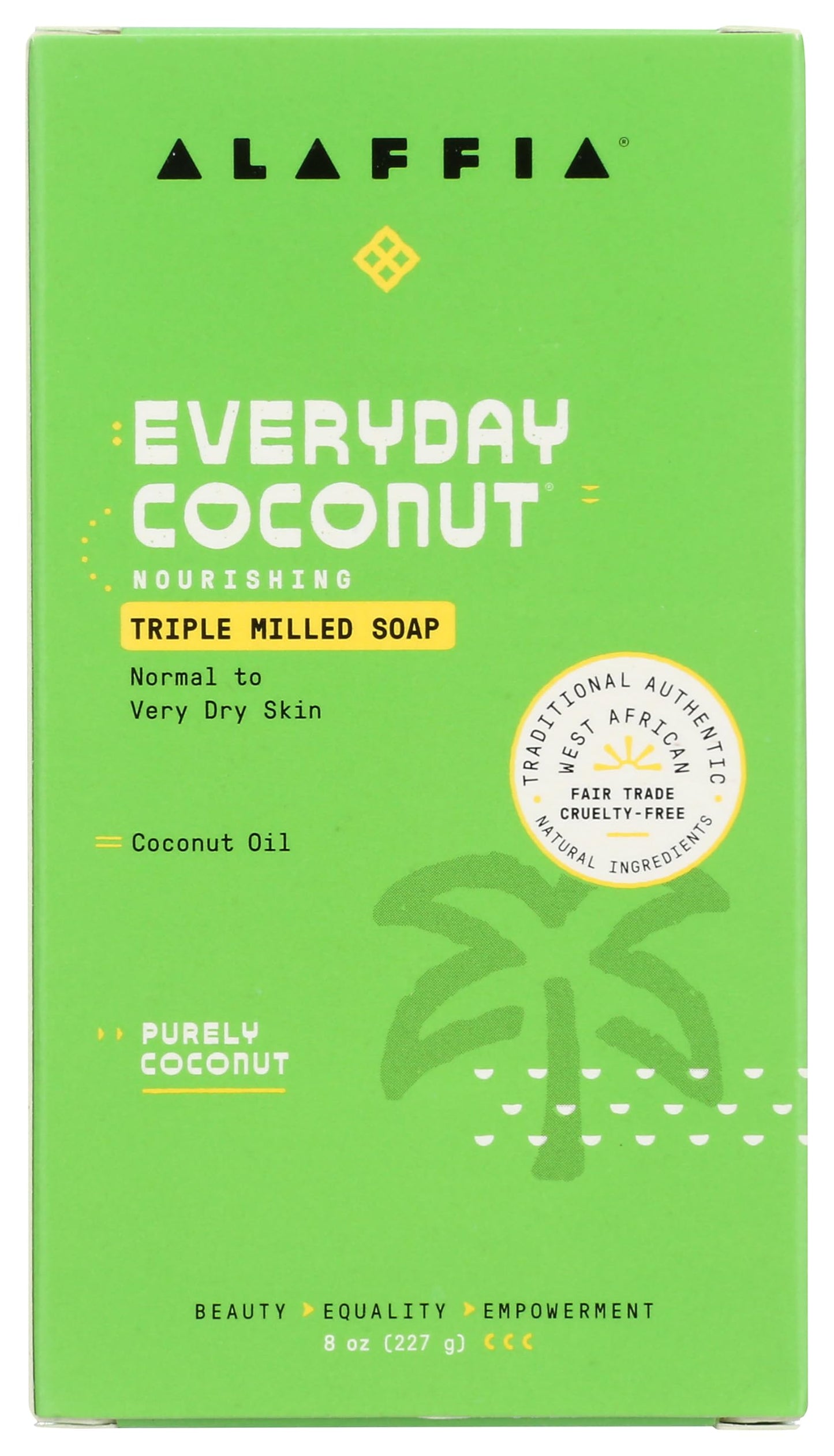 ALAFFIA Everyday Coconut Bar Soap, 8 OZ Beauty & Personal Care Alaffia