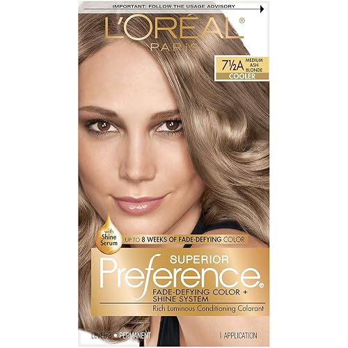 L'Oreal Superior Preference Hair Color [7-1/2A] Medium Ash Blonde (Cooler) 1 Each (Pack of 2) Beauty & Personal Care L'Oreal Paris