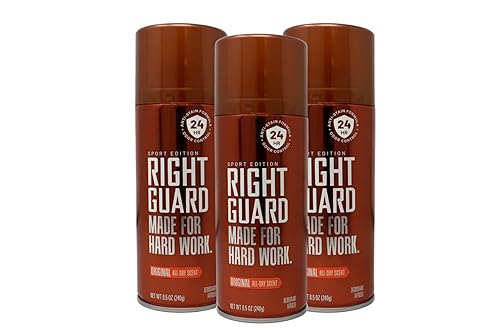 Right Guard Sport Deodorant, Aerosol, Original 8.5 oz (Pack of 3) Beauty & Personal Care Right Guard