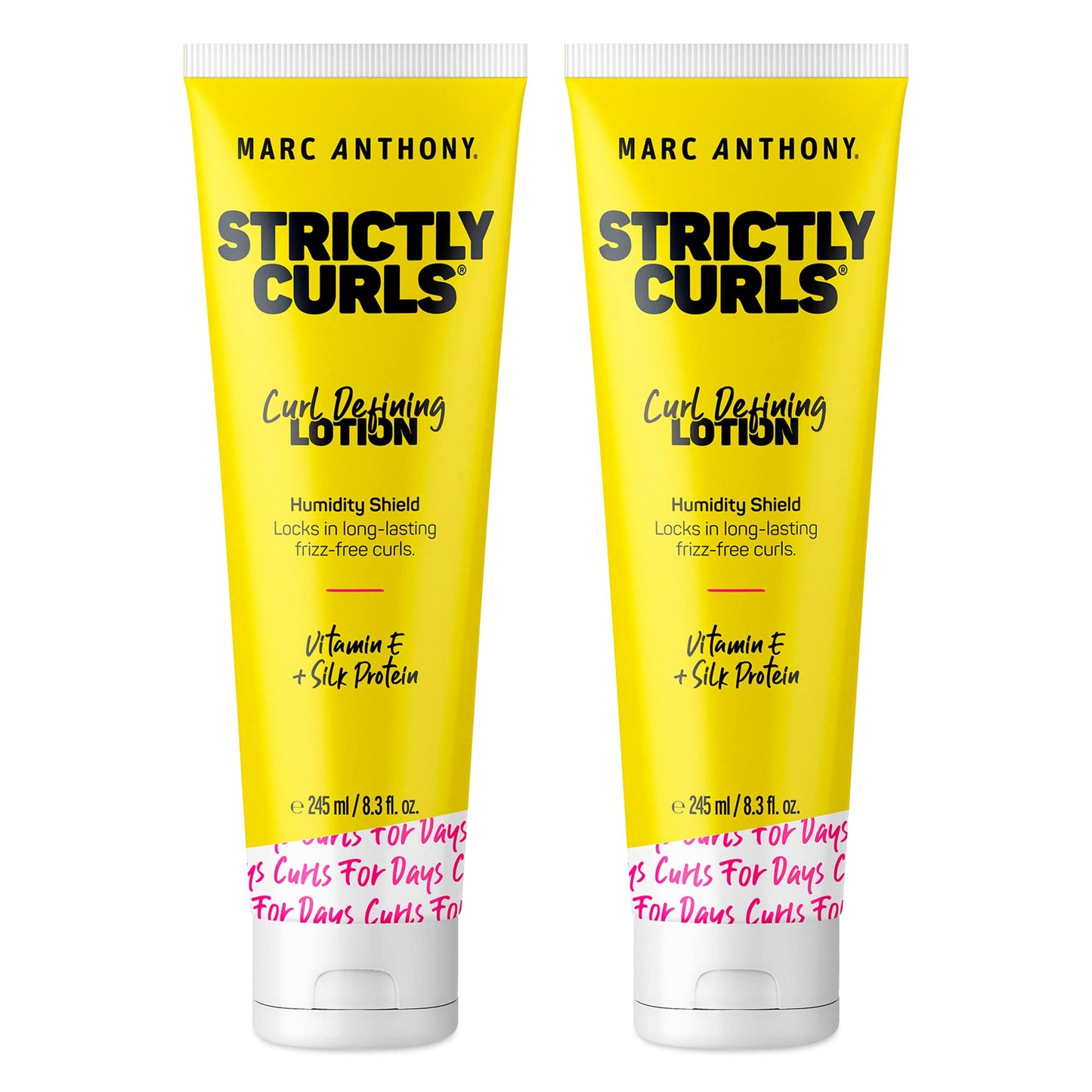 Marc Anthony Curl Defining Lotion, Strictly Curls - 2 Pack - Silk Protein & Vitamin E Hair Gel for Dry Damaged Curly Hair - Sulfate-Free Moisturizing Beauty & Personal Care Marc Anthony
