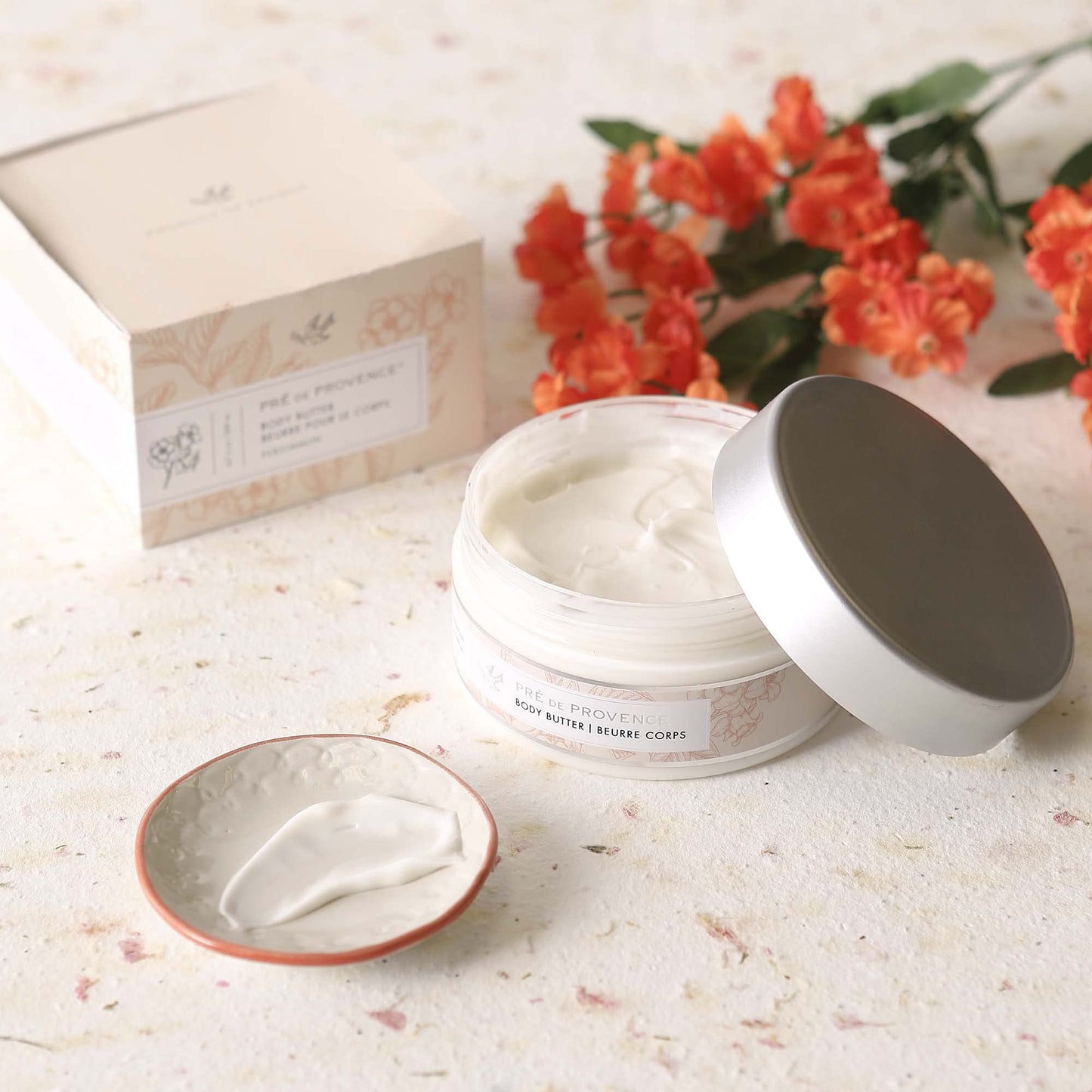 Pre de Provence Collection Shea Butter Enriched Body Butter Soothing & Hydrating Emollient Cream Body Moisturizer for Women, 6.7 Fl Oz, Persimmon Beauty & Personal Care Pre de Provence