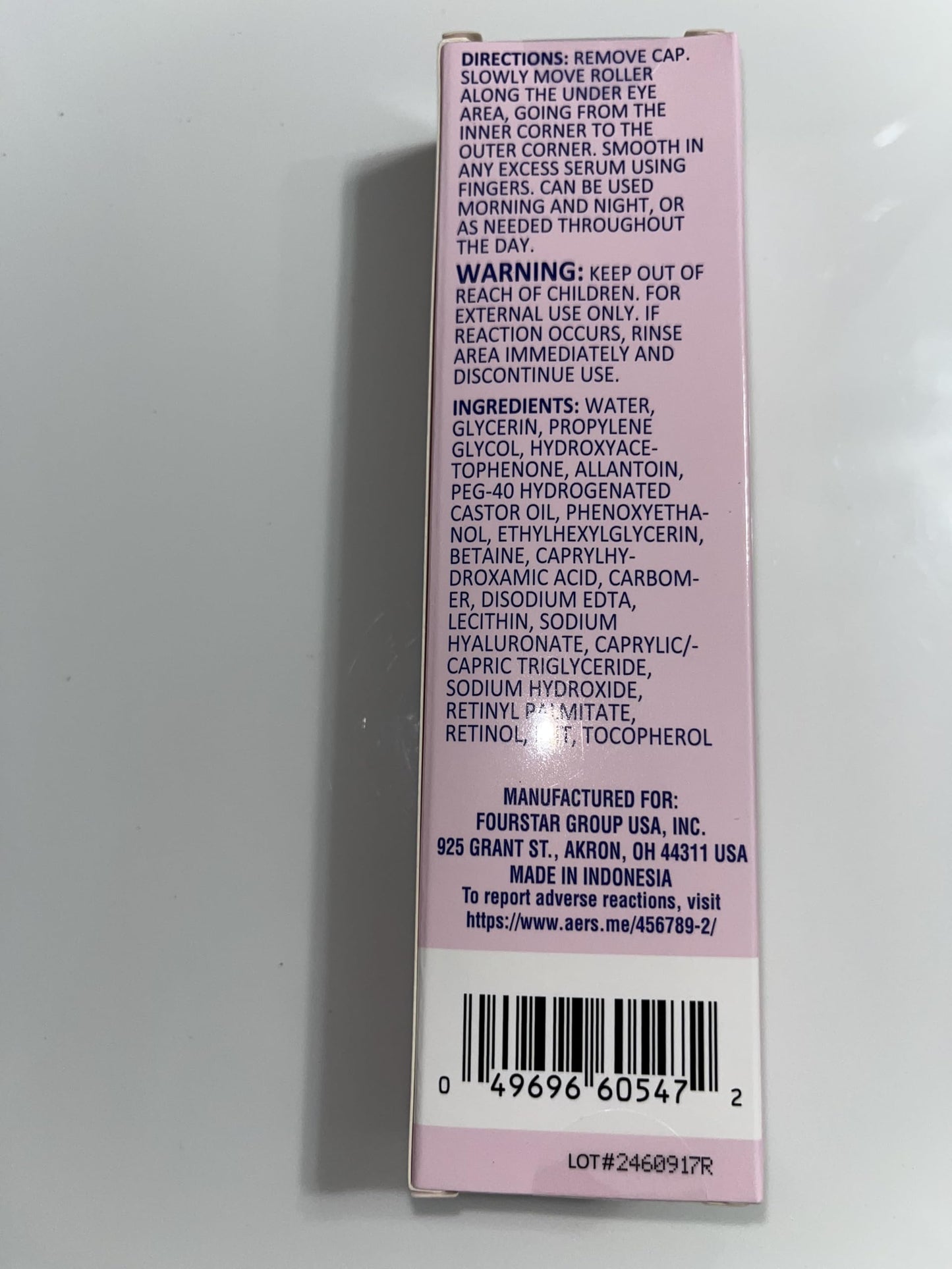 B.pure Retinol Serum Under Eye Roller, Fragrance Free, with Hyaluronic Acid and Retinol, 0.5 FL OZ Beauty & Personal Care b.pure