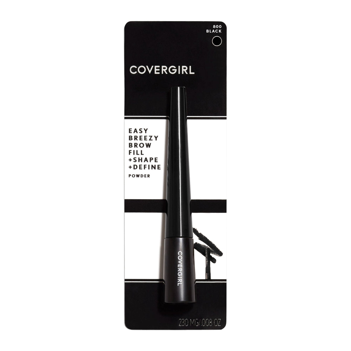 COVERGIRL Easy Breezy Brow Fill Plus Shape Plus Define Powder Eyebrow Makeup, Black, 0.024 Ounce (packaging may vary) Beauty & Personal Care COVERGIRL