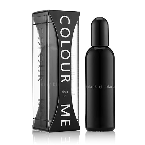 COLOUR ME Milton-Lloyd Black Homme - Eau de Parfum - Long Lasting Perfume for Men - Vanilla, Sandalwood Cologne for Men - Woody Men's Cologne - 3 oz. Beauty & Personal Care COLOUR ME