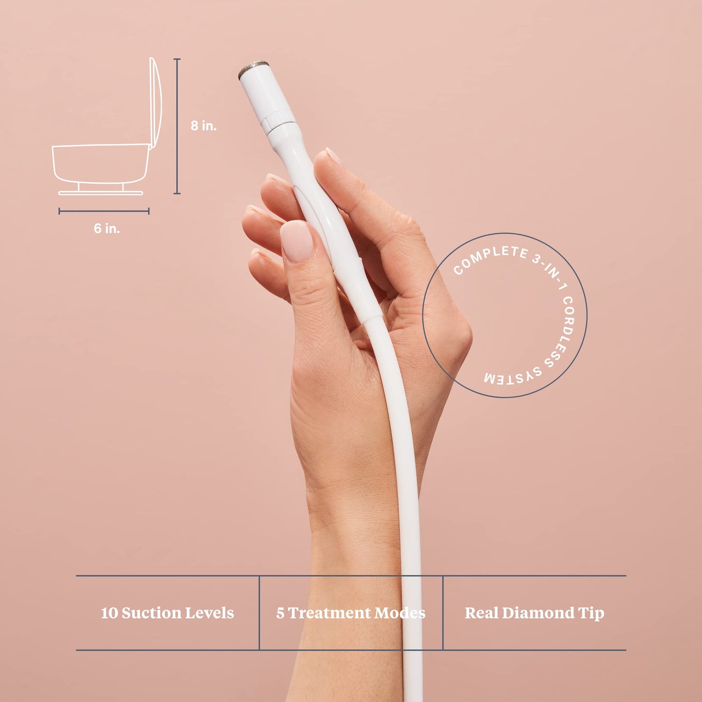 Trophy Skin UltradermMD - 3 in 1 Home Spa Microdermabrasion - Deep Skin Exfoliator Machine with Real Diamond and Pore Extractor Tips - Rejuvenate Face Beauty & Personal Care Trophy Skin