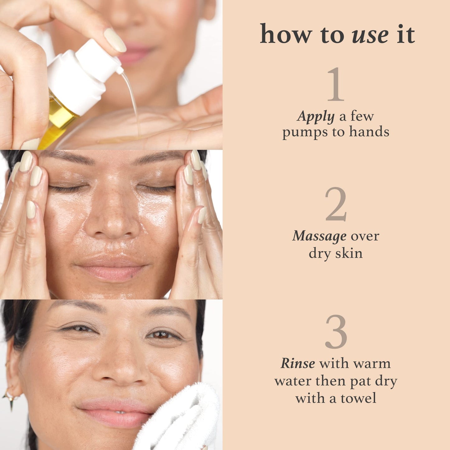 Julep Vitamin E Hydrating Cleansing Oil and Makeup Remover - Face Wash for Normal to Dry Sensitive Skin - 3.38 Fl Oz - Rosehip and Olive Oil Face Beauty & Personal Care Julep