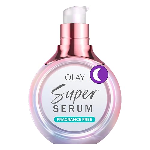 Olay Super Serum Night Repair, Fragrance-Free Trial Size - Niacinamide, Peptide, Salicylic & Lactic Acid, Glycerin - 5-in-1 Skin Care Benefits Beauty & Personal Care Olay