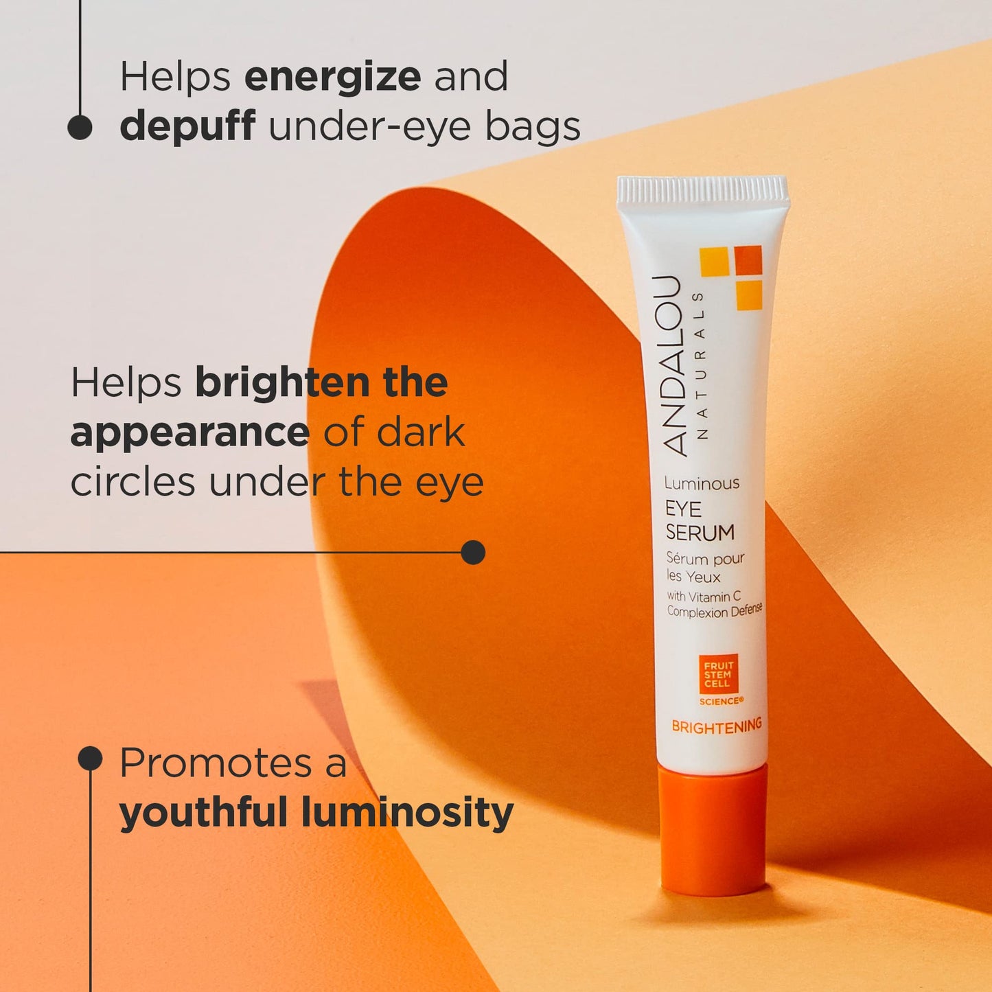 Andalou Naturals Luminous Eye Serum 0.60 fl. Ounce Beauty & Personal Care Andalou Naturals