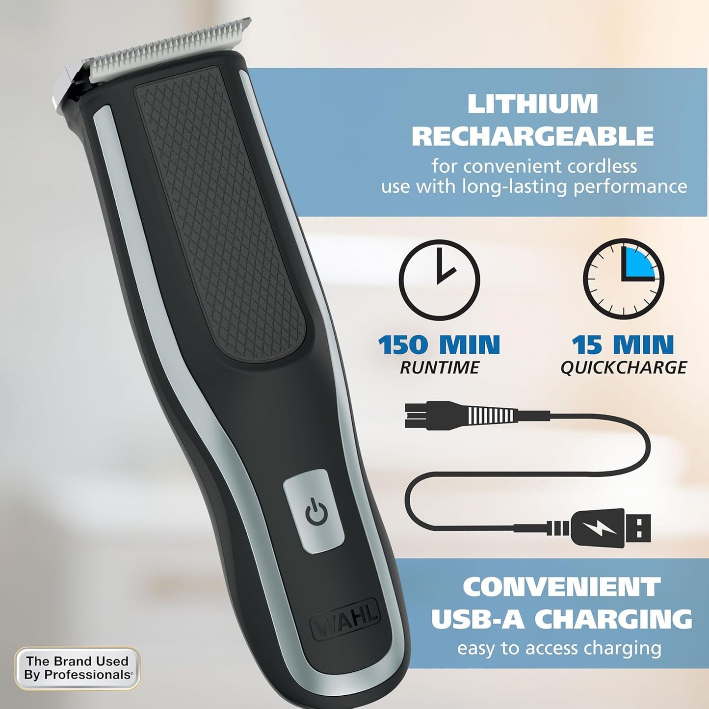Wahl Clipper Self-Haircut Pro Lithium Ion Cordless Hair Clippers, Easy to Use Self Haircutting Kit Designed for DIY Haircuts - Model 3026122 Beauty and Personal Care Wahl