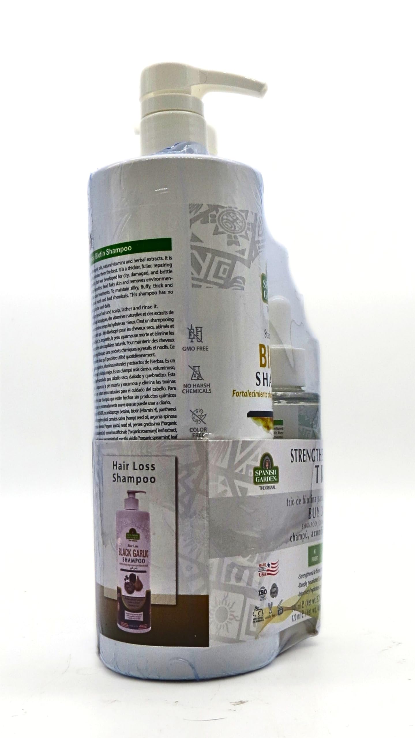 Spanish Garden | Strengthening Biotin Shampoo & Conditioner & Hair Oil Set Beauty & Personal Care Spanish Garden