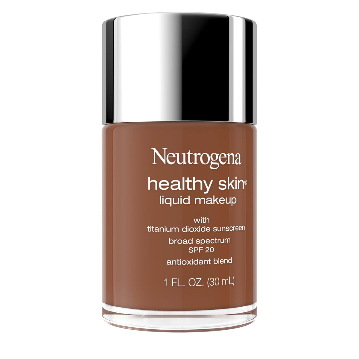 Neutrogena Healthy Skin Liquid Foundation Makeup Broad Spectrum SPF 20 Sunscreen, Medium Coverage, Vit B5, Antioxidants, All Day Wear, Rich Golden Beauty & Personal Care Neutrogena