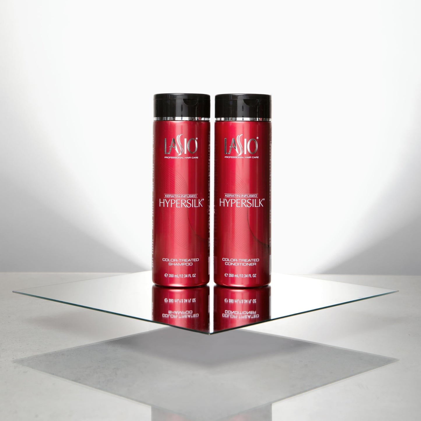 Lasio Keratin-Infused Hypersilk Color Treated Shampoo and Conditioner Set - 12.34 Fl. Oz - Color Treated Hair Shampoo and Deep Conditioner for Dry Beauty & Personal Care Lasio
