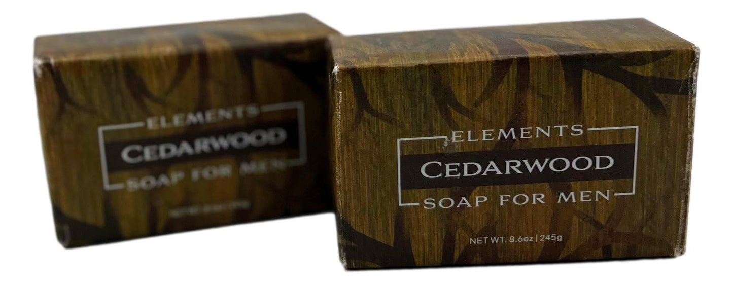 Greenwich Bay Trading Co. Elements Cedarwood Soap for Men, 8.6 oz Bars, Set of 2 Beauty & Personal Care Greenwich Bay